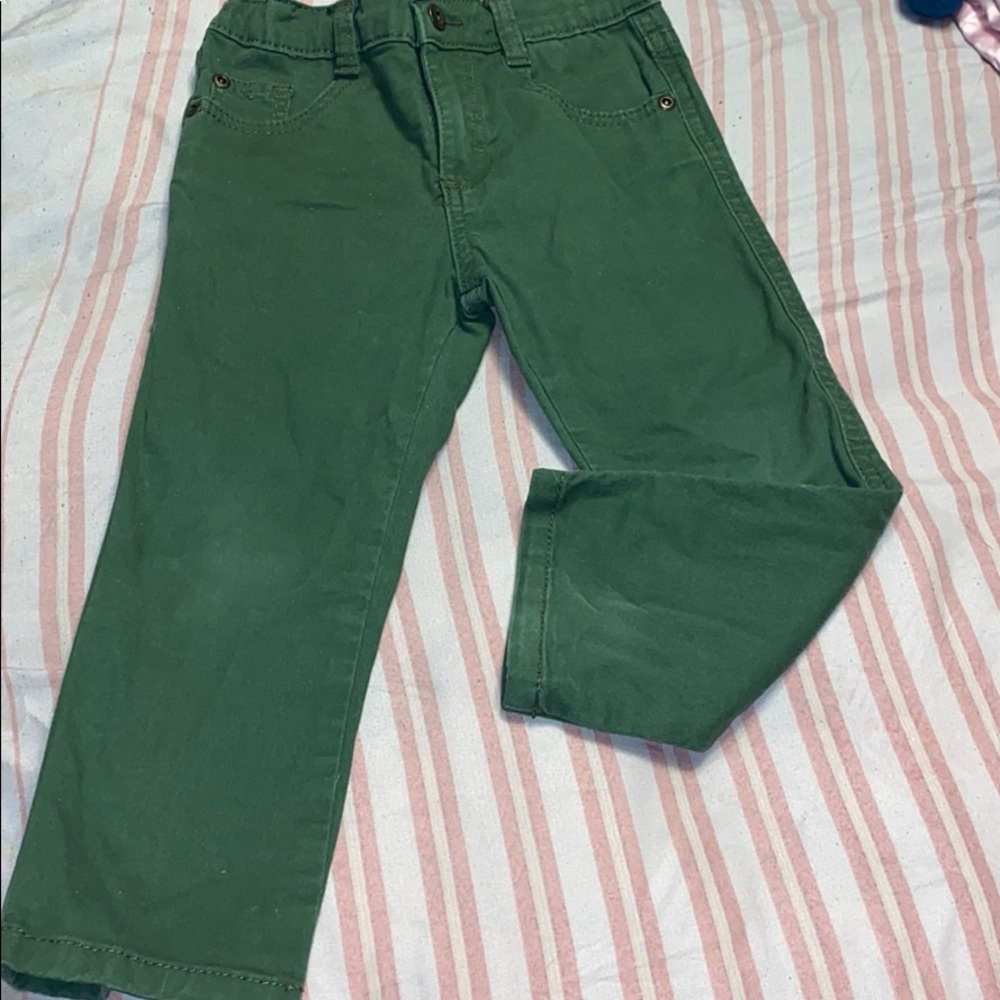 Green toddler skinny jean